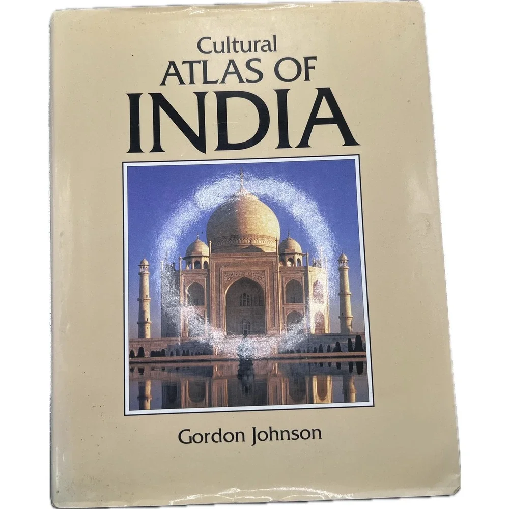 Cultural Atlas of India Gordon Johnson Hardcover History Maps Illustrations 1995
